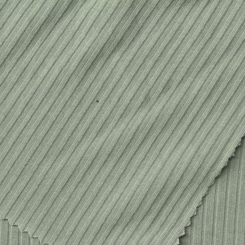 Sage Ribbed Rib Knit, Viscose