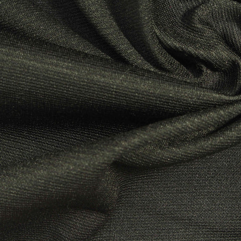 Dark Grey Marl Ponte Knit, Poly-Cotton