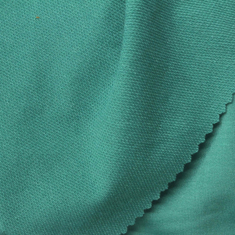 Teal French Terry, Poly-Viscose