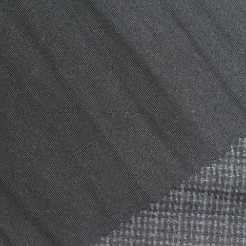 Dark Grey Grid Ponte Knit, Poly-Viscose