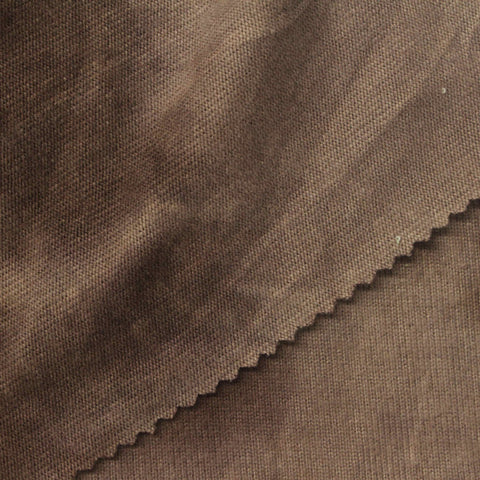 Brushed Polyester Stretch Chunky Knit Fabric, 170 gsm, 152 cm — Brown