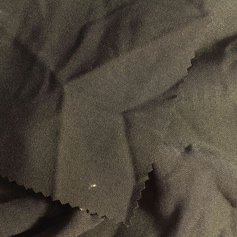 Jacquard Polyester Viscose Stretch Woven Fabric, 289 gsm — Khaki