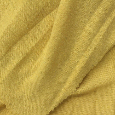 Yellow Marl Jersey Knit, Poly-Linen
