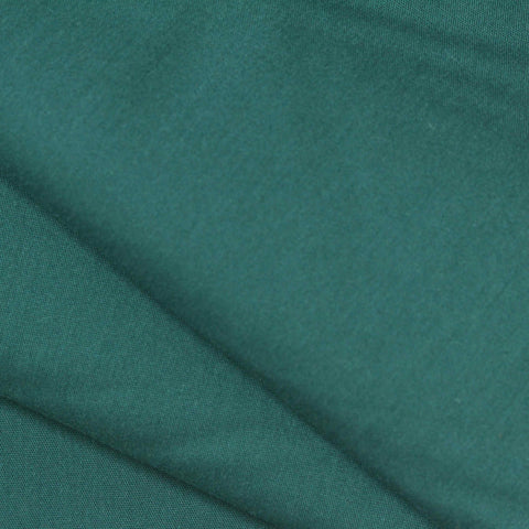 Cotton Nylon Stretch Poplin Fabric, 110 gsm, 147 cm — Green