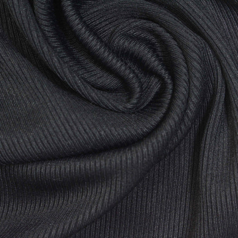 Nylon Stretch Rib Knit Fabric, 270 gsm — Grey