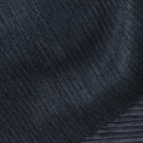 Dark Navy Horizontal-Line Plissé, Polyester