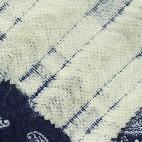 White Paisley Scuba Knit, Polyester