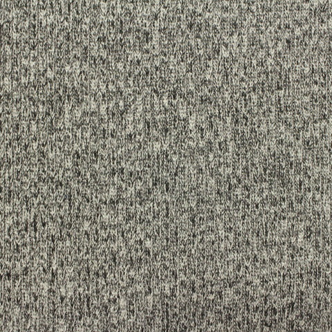 Grey Marl Rib Knit, Viscose-Poly, 250 gsm, 145 cm