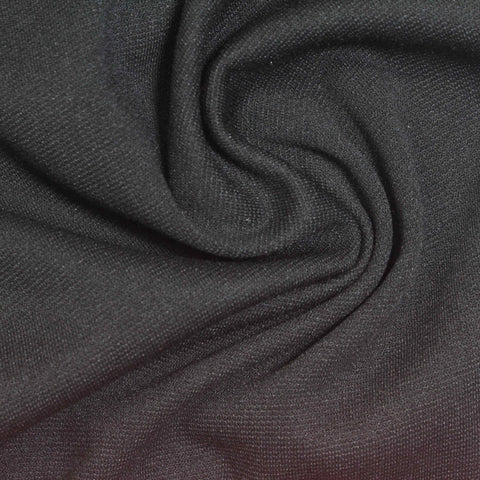 Polyester Viscose Stretch Ponte Knit Fabric, 240 gsm, 160 cm — Grey
