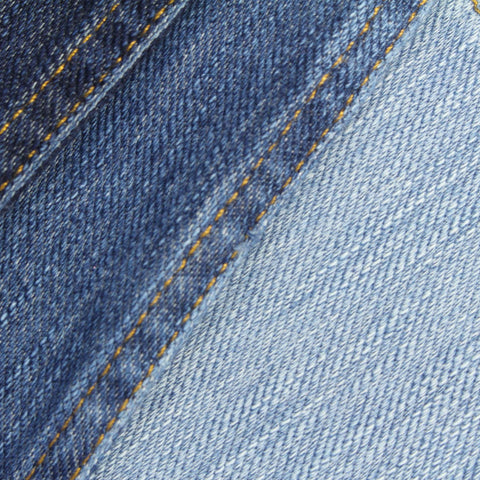 Slub Cotton Stretch Denim Fabric, 330 gsm, 160 cm — Blue