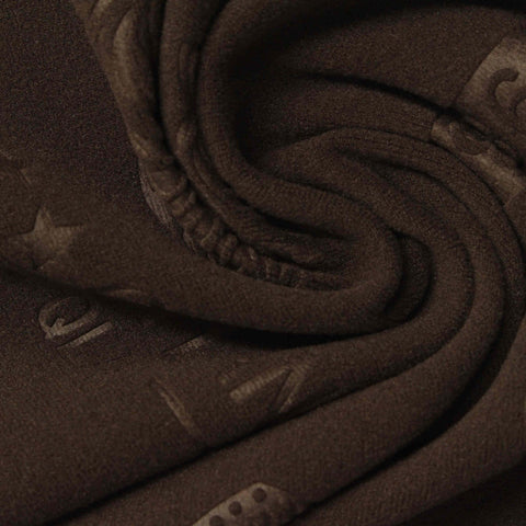 100% Polyester Velvet Fabric, 260 gsm, 185 cm — Brown