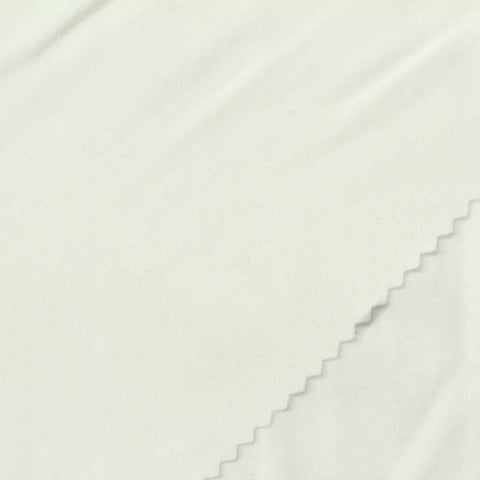 Modal Polyester Interlock Knit Fabric, 230 gsm, 170 cm — White
