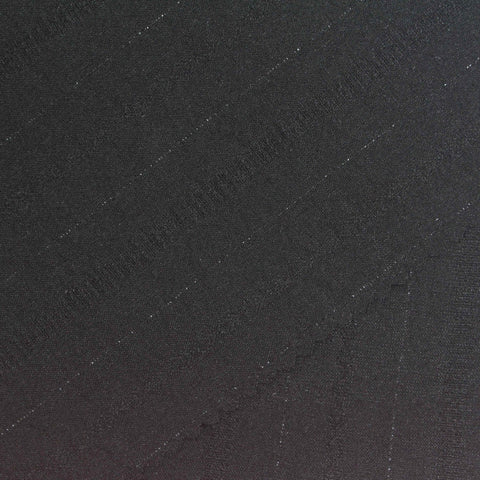 Black Pinstripes Jacquard, Poly-Viscose