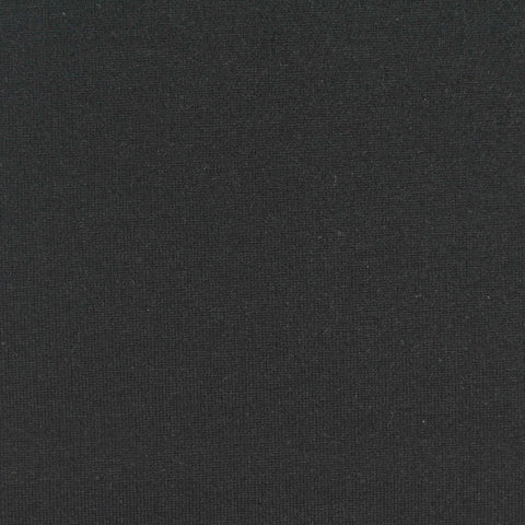 Viscose Nylon Stretch Ponte Knit Fabric, 400 gsm, 167 cm — Black