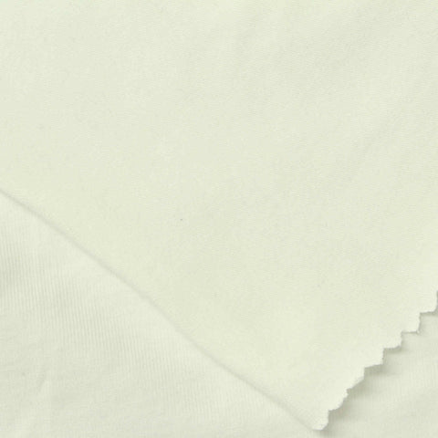 Cotton Stretch Jersey Knit Fabric, 210 gsm, 200 cm — White