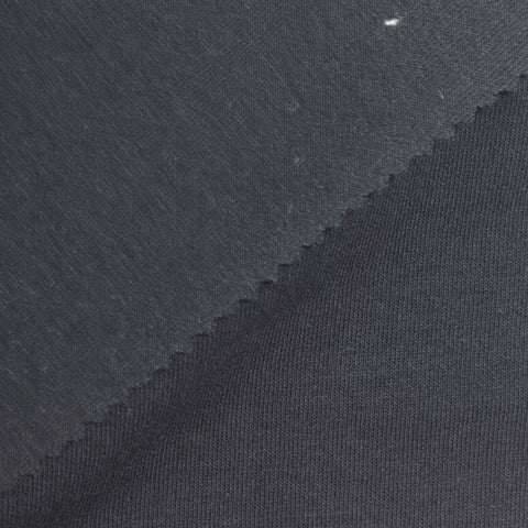 Polyester Cotton Scuba Knit Fabric, 280 gsm, 165 cm — Navy