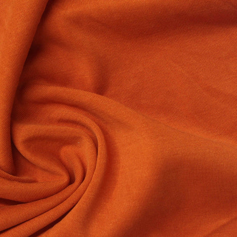 Modal Polyester Stretch Jersey Knit Fabric, 230 gsm, 170 cm — Orange