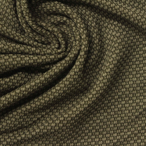 Olive Geometric Jacquard, Poly-Viscose