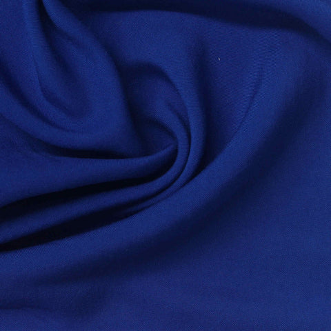 100% Viscose Poplin Fabric, 90 gsm, 155 cm — Blue