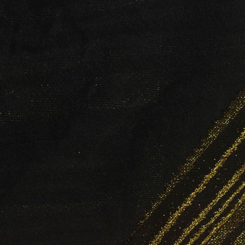 Gold Diagonal-Stripe Jacquard, Nylon-Metallic