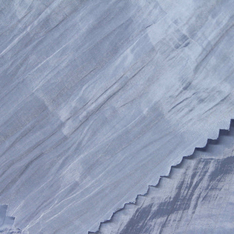 Polyester Nylon Organza Fabric, 51 gsm, 150 cm — Blue