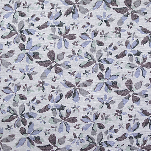 Lavender Scattered-Flower Knit, Polyester