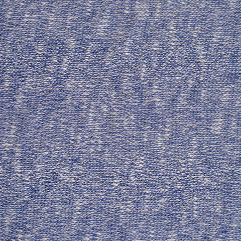 Blue Marl Rib Knit, Poly-Viscose, 290 gsm