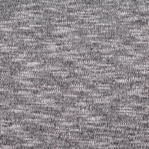 Heather Grey Marl Chunky Knit, Viscose-Poly, 176 gsm