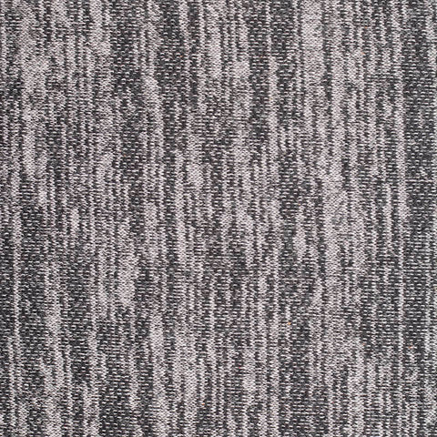 Black Marl French Terry, Cotton-Poly, 190 gsm