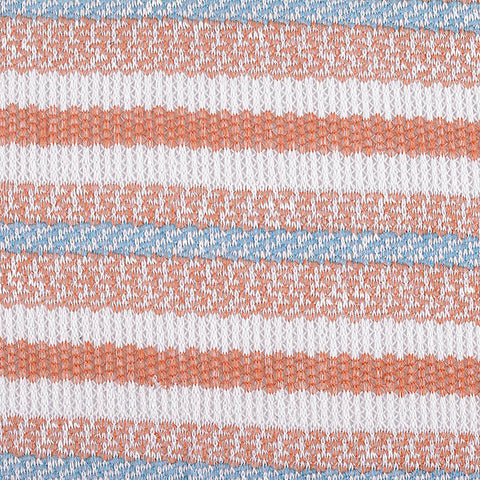 White Horizontal-Stripe Chunky Knit, Viscose