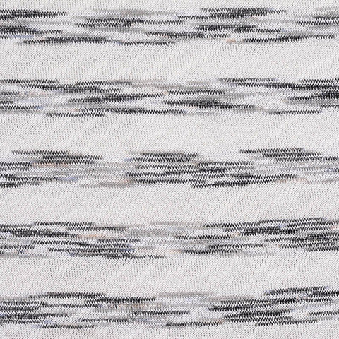 Grey Horizontal-Stripe French Terry, Poly-Cotton, 270 gsm