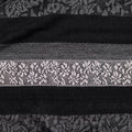 Black Stripes Jacquard, Poly-Viscose
