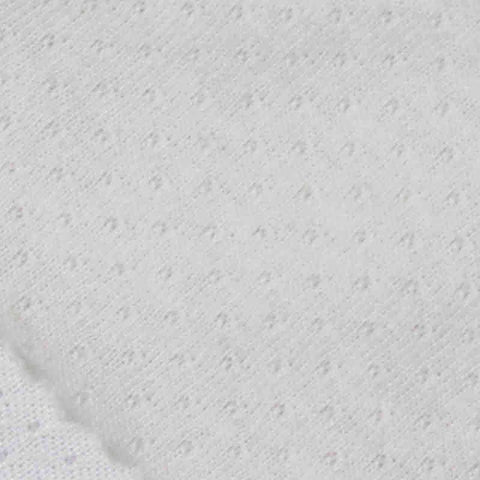 White Dot Birdseye Knit, Poly-Cotton