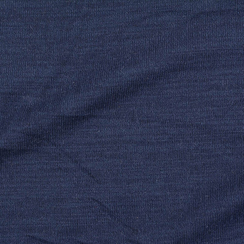 Brushed Polyester Stretch Chunky Knit Fabric, 230 gsm — Navy, ref EF-10530