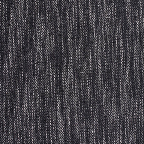 Black Vertical-Stripe Interlock Knit, Polyester, 360 gsm