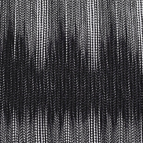 Black Vertical-Chevron Knit, Nylon-Spandex