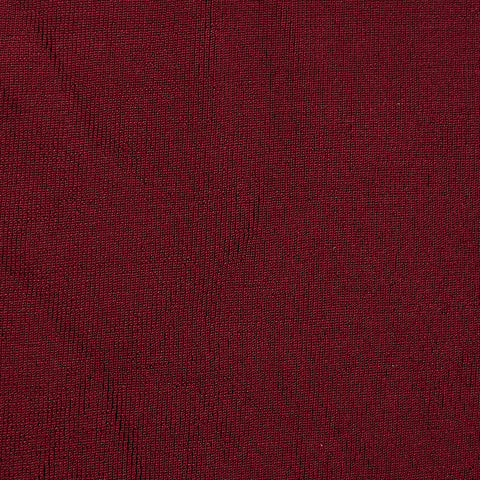 Brushed Polyester Stretch Interlock Knit Fabric, 620 gsm, 145 cm — Red
