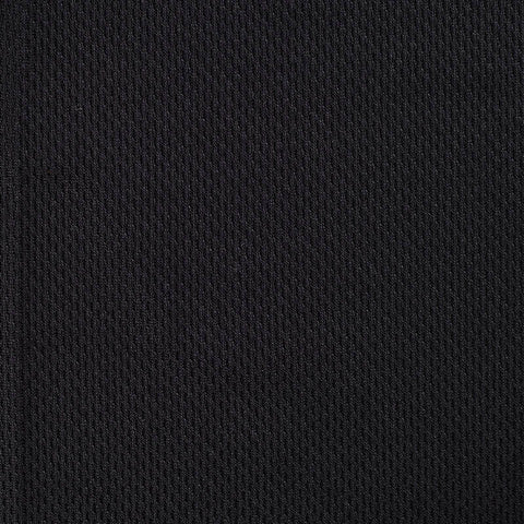 100% Polyester Birdseye Knit Fabric, 155 gsm, 165 cm — Black