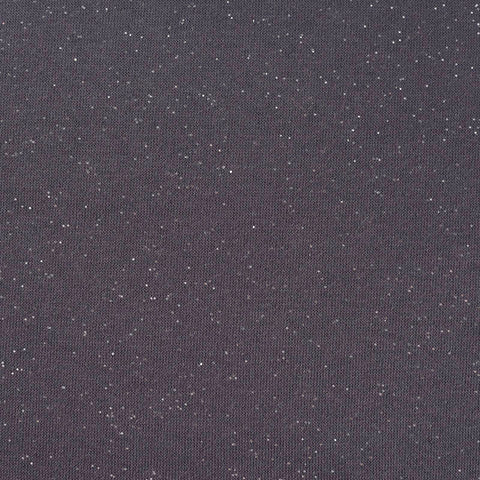 Dark Grey Sparkle French Terry, Cotton-Poly