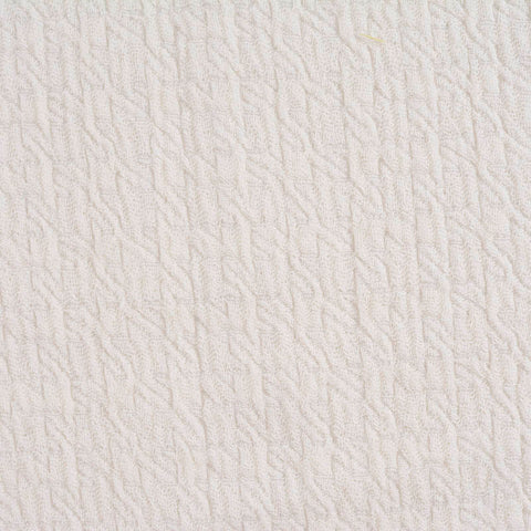 Plaid Cotton Stretch Woven Fabric, 250 gsm, 115 cm — White