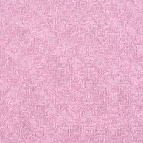 Pink Geometric-Diamond Jacquard, Viscose-Poly