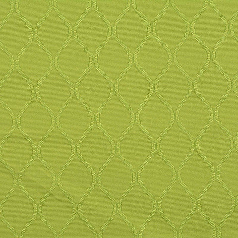 Lime Wavy-Diamond Jacquard, Poly-Cotton