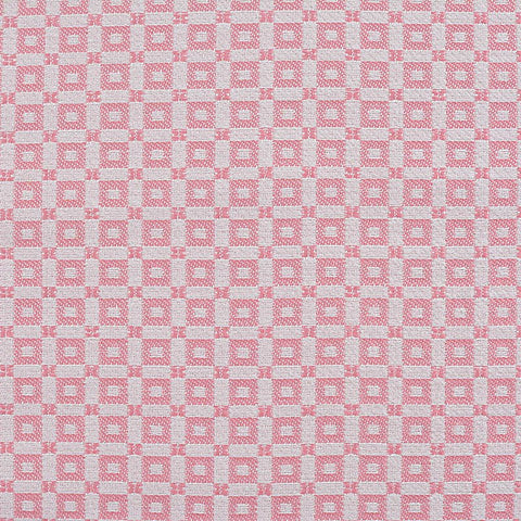 Pink Check Jacquard, Cotton-Poly, 215 gsm