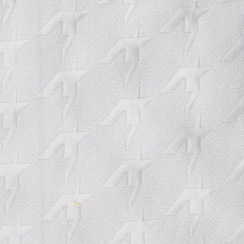 White Tone-on-Tone Jacquard, Cotton-Poly, 278 gsm
