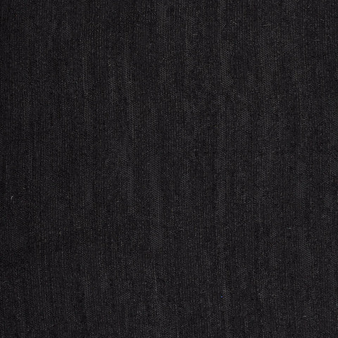Striped Viscose Linen Woven Fabric, 119 gsm, 138 cm — Black