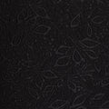Black Tone-on-Tone Leaf Jacquard, Poly-Cotton