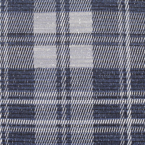 Blue Plaid Jacquard, Acrylic-Poly