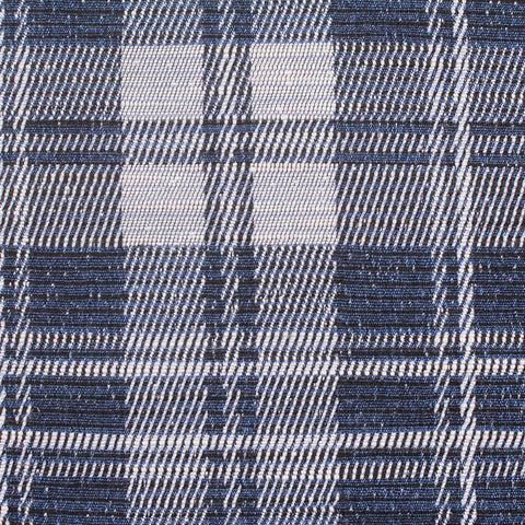Blue Plaid Jacquard, Acrylic-Poly