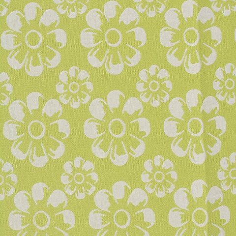 White Floral Jacquard, Poly-Cotton, 186 gsm