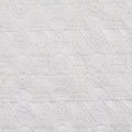 White Geometric-Diamond Jacquard, Cotton-Poly, 297 gsm